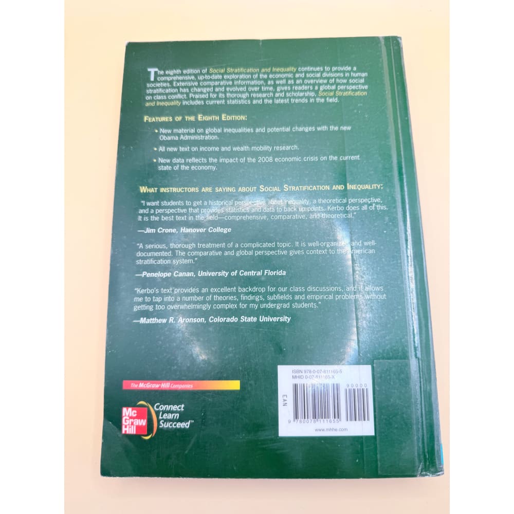 Social stratification and inequality: class conflict in historical comparative and global perspective (eighth edition)