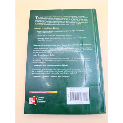 Social stratification and inequality: class conflict in historical comparative and global perspective (eighth edition)