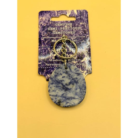 Sodalite gemstone keyring - keychains home&living materials