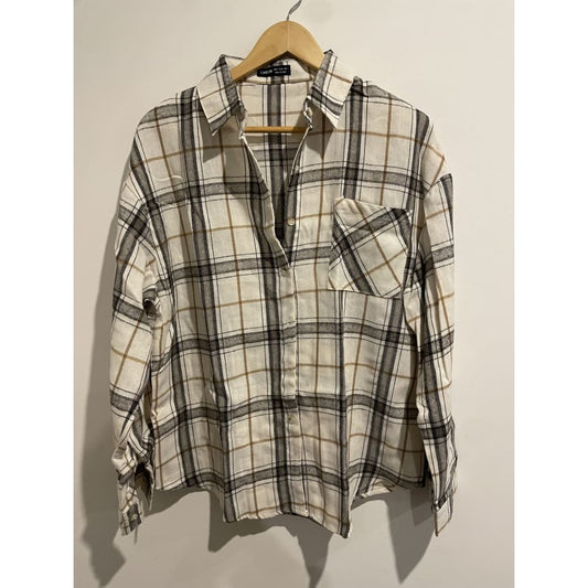 Brand new shein size s plaid shirt - clothing tops clothing & fashion women’s apparel