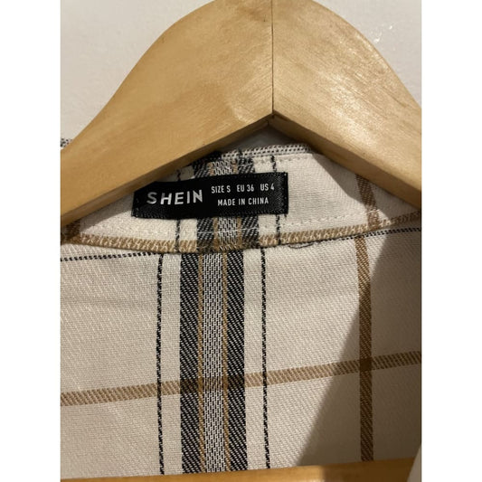 Brand new shein size s plaid shirt - clothing tops clothing & fashion women’s apparel
