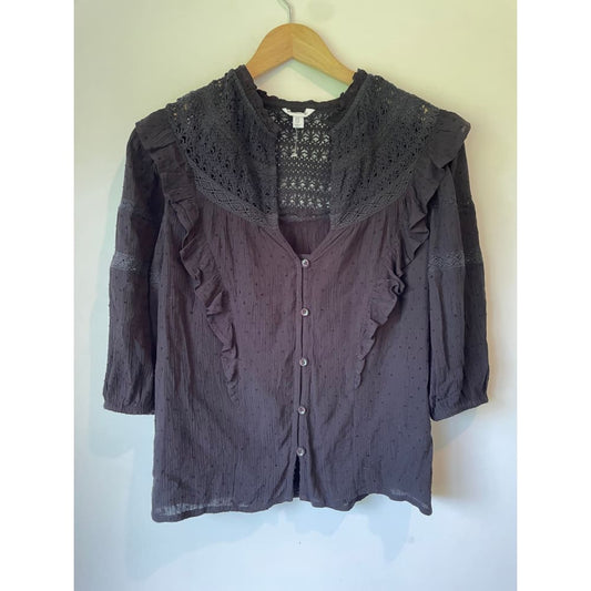 Sonder studio lace trim top – size 10 (brand new cut-label) - blouses blouse - bnew label cut branded clothing