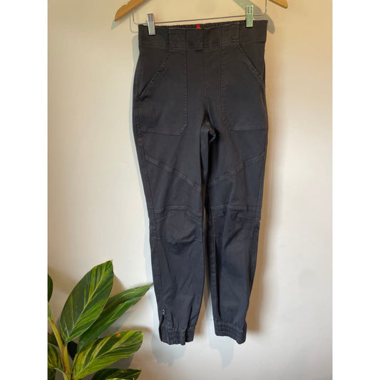 Spanx washed black skinny leg pant – size s (brand new cut-label stretch fabric blend) - cargo pants bnew label cut
