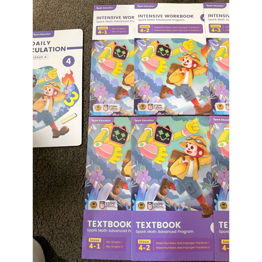 Spark math advanced program: daily calculation issue 4 - print books printed media