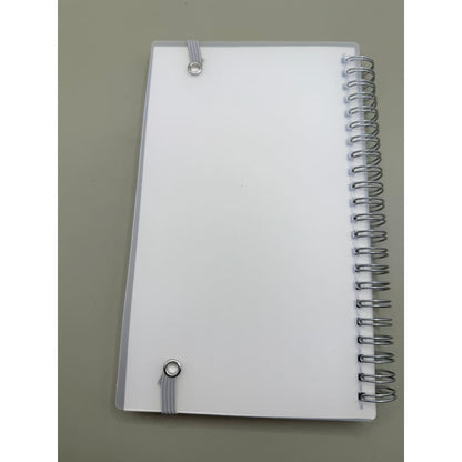 Spiral bound unlined notebook with elastic closure - notebooks & notepads stationery