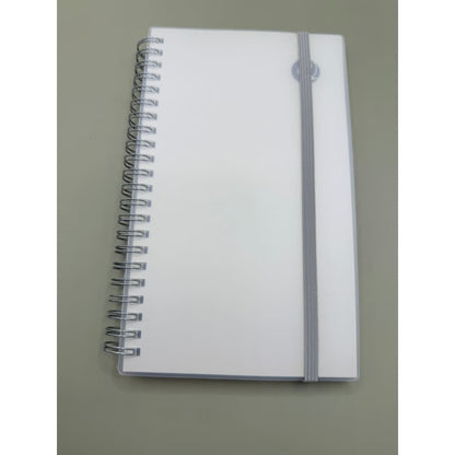 Spiral bound unlined notebook with elastic closure - notebooks & notepads stationery
