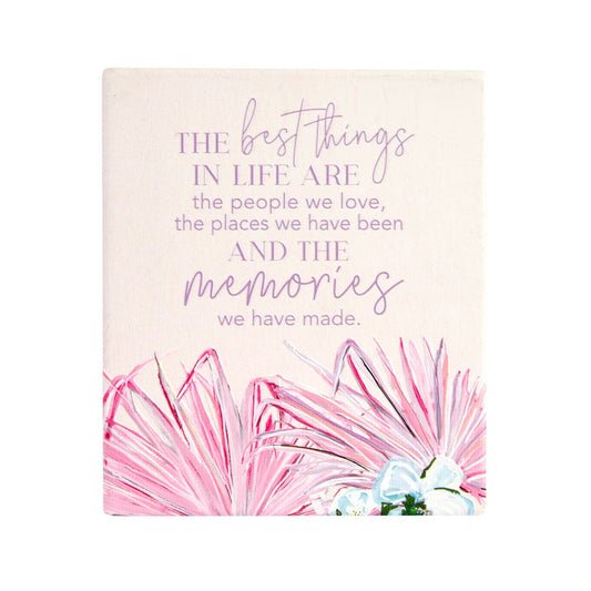Splosh talulah ’memories’ verse plaque - visual artwork home&living materials