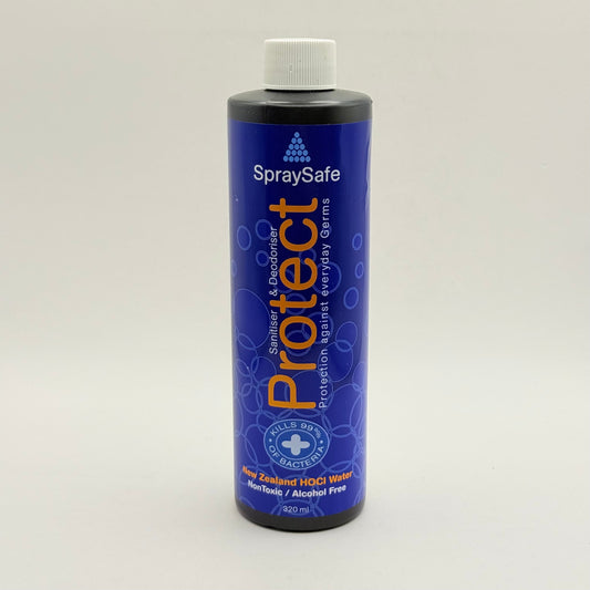 Spraysafe protect sanitiser & deodoriser - 320ml for germ protection - deodorants health and wellness
