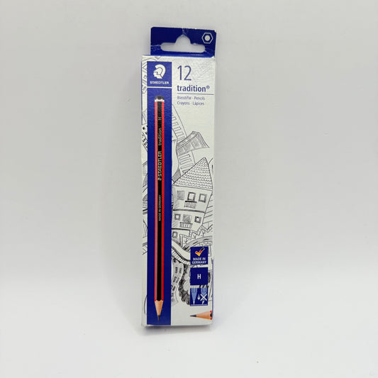 Staedtler tradition h pencils (12-pack) - wooden pencils stationery