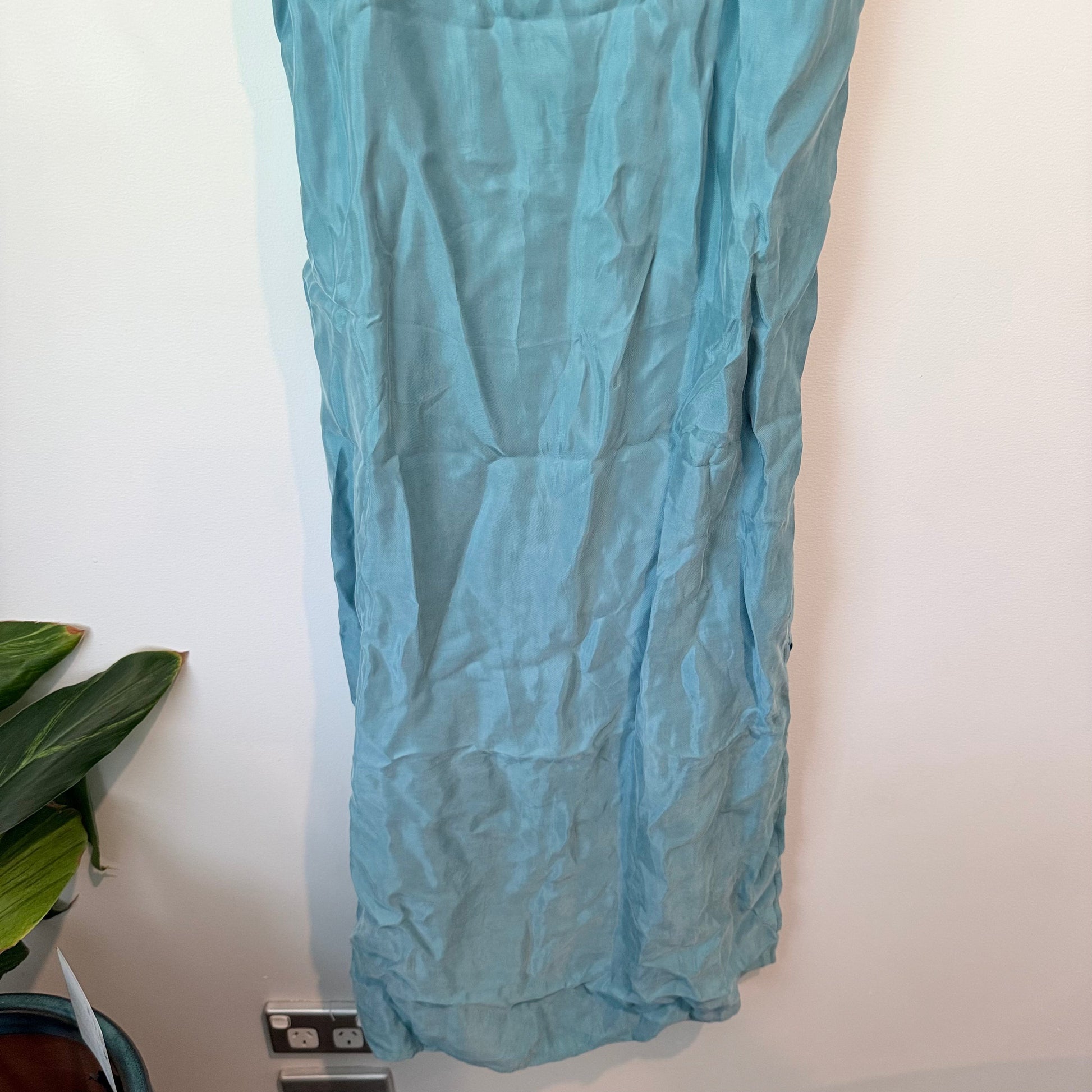 Staple the label size 8 nola duckegg cupro midi slip dress rrp $170.00 - dresses top women’s apparel