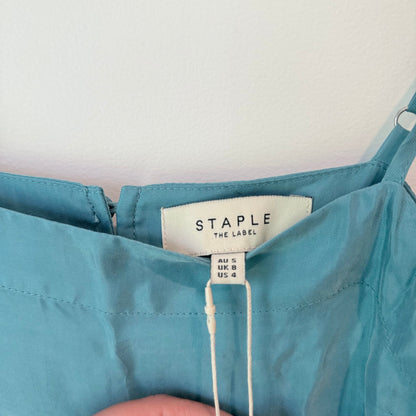 Staple the label size 8 nola duckegg cupro midi slip dress rrp $170.00 - dresses top women’s apparel