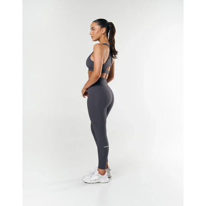 Stax size s blaze crop nandex ™ dark grey - sports bras special categories women’s apparel