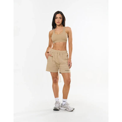 Stax size m originals waffle shorts sand - shorts bottom women’s apparel
