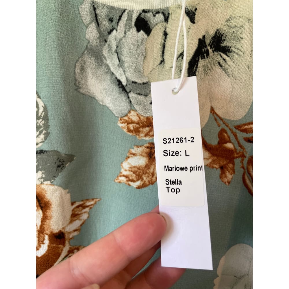 Et alia size xxs stella top in marlowe print - t-shirts blouse - clothing & fashion - designer clearance - top women’s