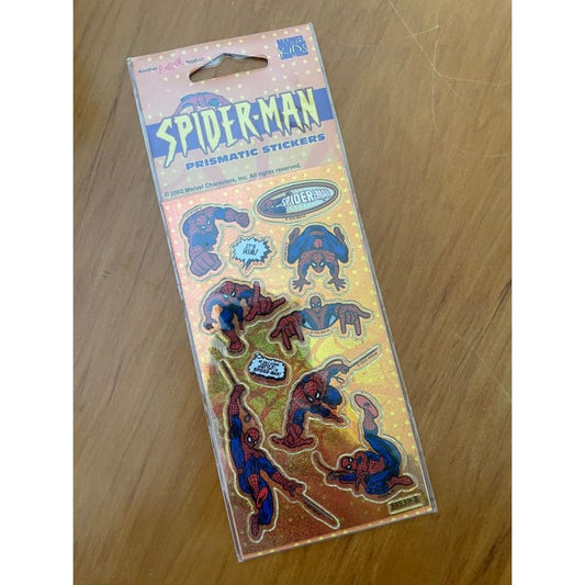 Spider-man prismatic stickers - stickers & sticker machines craft supplies - stationery stationery