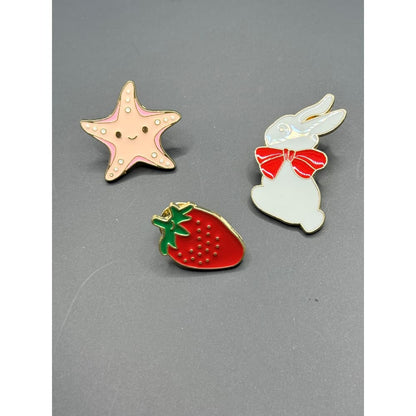3x enamel pin set - brooches & lapel pins accessories women’s apparel