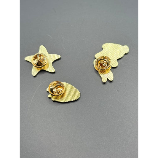 3x enamel pin set - brooches & lapel pins accessories women’s apparel