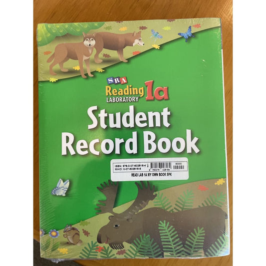 Sra reading laboratory 1a student record book - 5 pack - print books home & living home&living materials