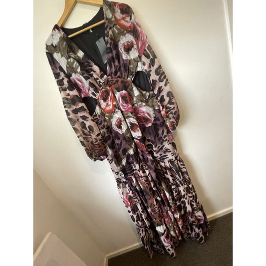 Bnwt gorgeous giffniseti 1xl maxi dress - xl-16/18 - dresses clothing & fashion - dresses women’s apparel