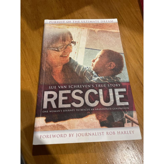 Rescue: one woman’s journey to rescue an abandoned generation - print books biography - book - condition: used printed