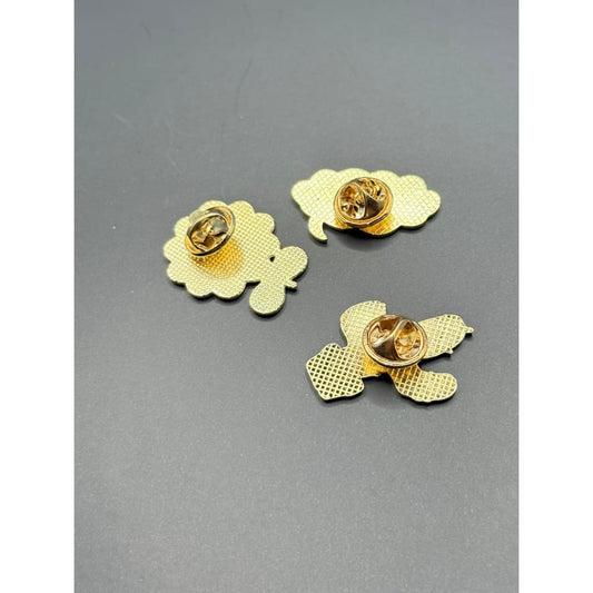 3x plants & cloud enamel pin set - brooches & lapel pins accessories women’s apparel