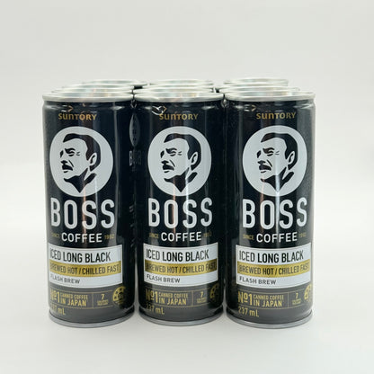 Suntory boss iced long black coffee 237ml x 12 cans - instant coffee home&living materials