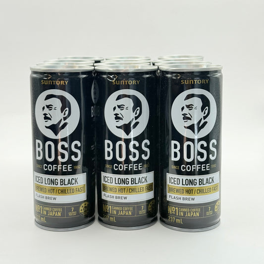 Suntory boss iced long black coffee 237ml x 12 cans - instant coffee home&living materials