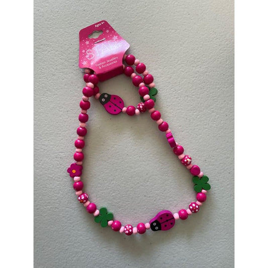 Childrens beaded bracelet & necklace set - jewelry sets jewelry - set fashion accessories