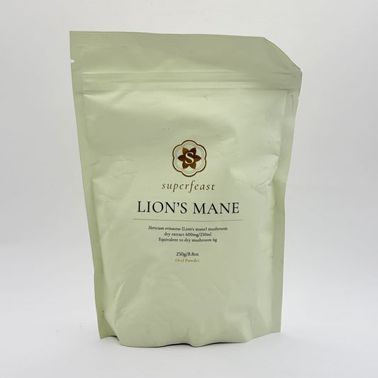 Superfeast lion’s mane - 250g - herbal supplements health and wellness