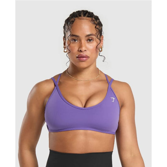 Gym shark back gains sports bra - size s - light support - sports bras sports