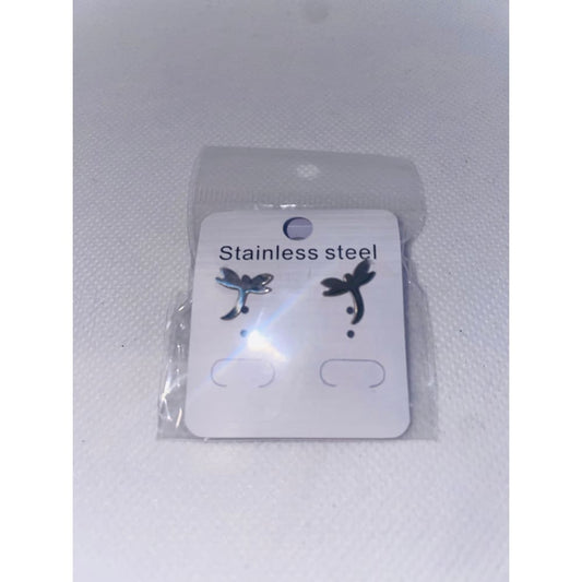 Dragonfly Stainless Steel Stud Earrings
