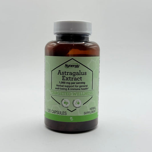 Synergy astragalus extract 1000mg – 120 capsules - herbal supplements health and wellness