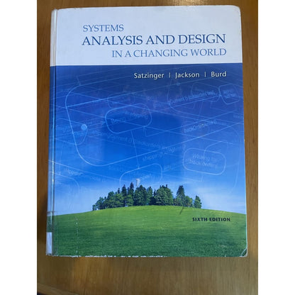 Systems analysis and design in a changing world: sixth edition - print books book - condition: used - technology