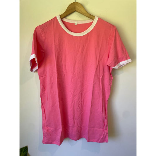 Pink size l tee - t-shirts top women’s apparel