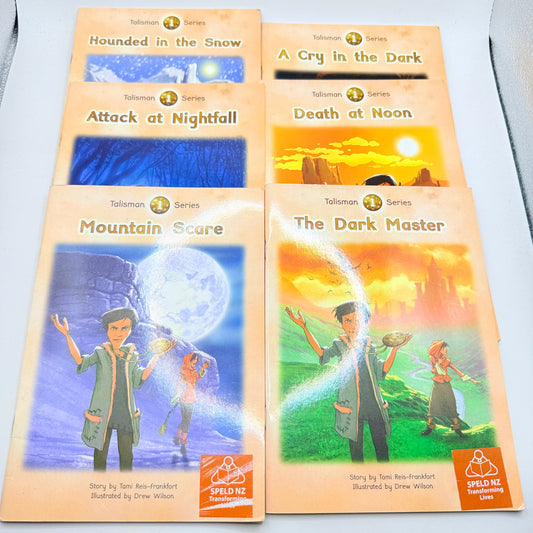 Talisman series (set of 6) by tami reis-frankfort and drew wilson - print books condition: used - what’s new printed
