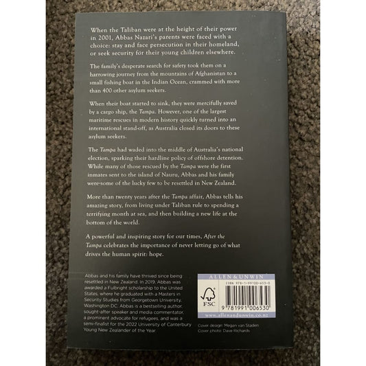 After the tampa: from afghanistan to new zealand - abbas nazari - print books biography - book - memoir printed media