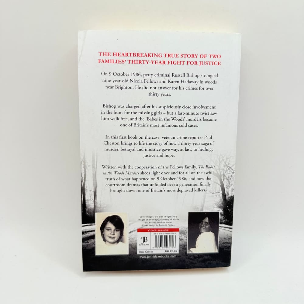 The babes in the woods murders by paul cheston a 30-year fight for justice - print books what’s new printed media