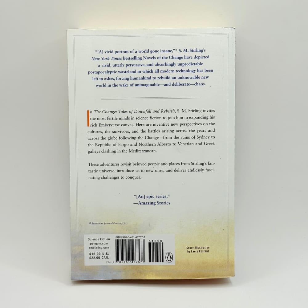 The change by s. M. Stirling - print books what’s new printed media