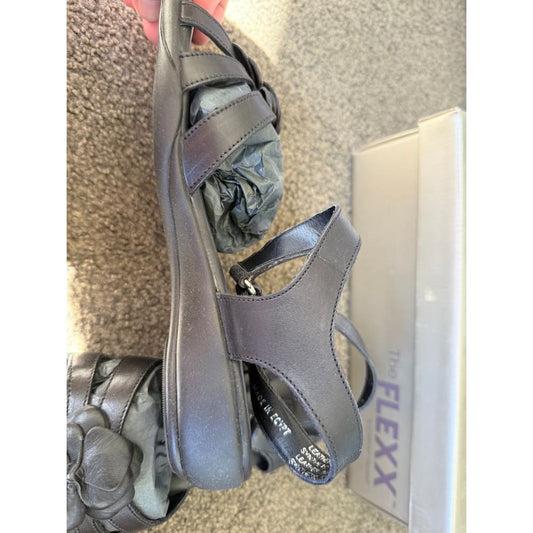 The flexx size eu 38 ex-wife black rodi sandals - sandals women’s shoes