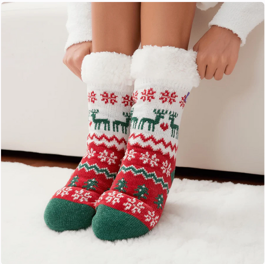 The foozie xmas socks - medium - crew socks bottom women’s apparel