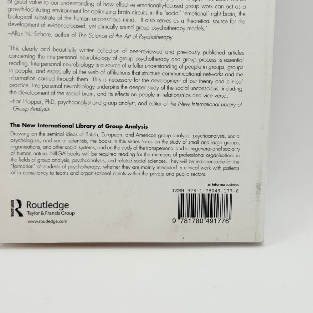 The interpersonal neurobiology of group psychotherapy and group process - print books what’s new printed media