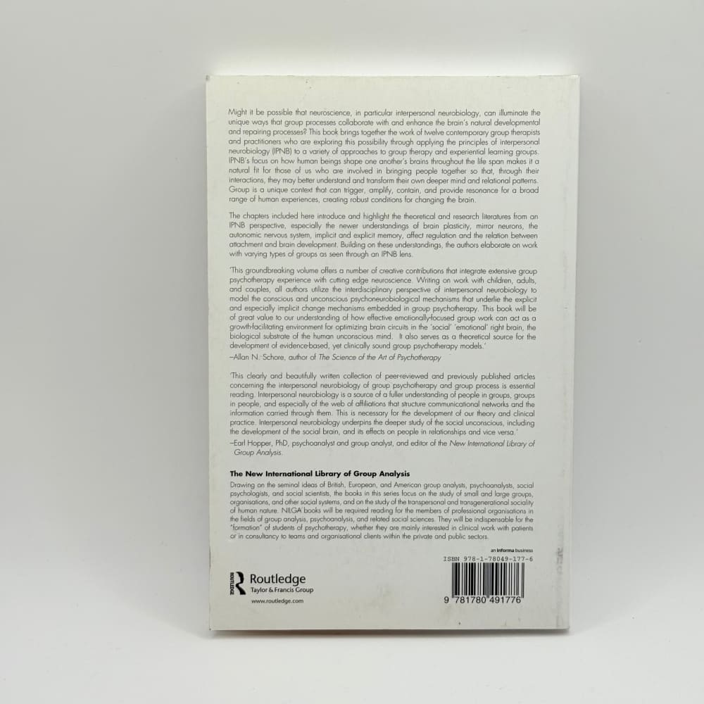 The interpersonal neurobiology of group psychotherapy and group process - print books what’s new printed media