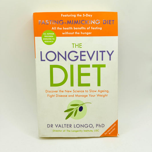 The longevity diet by dr valter longo phd - print books condition: used