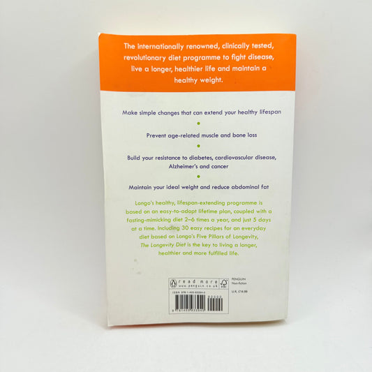 The longevity diet by dr valter longo phd - print books condition: used