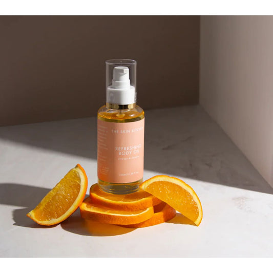 The skin kitchen refreshing body oil orange & jasmine 100ml - body oil health and wellness