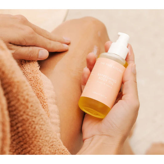 The skin kitchen refreshing body oil orange & jasmine 100ml - body oil health and wellness