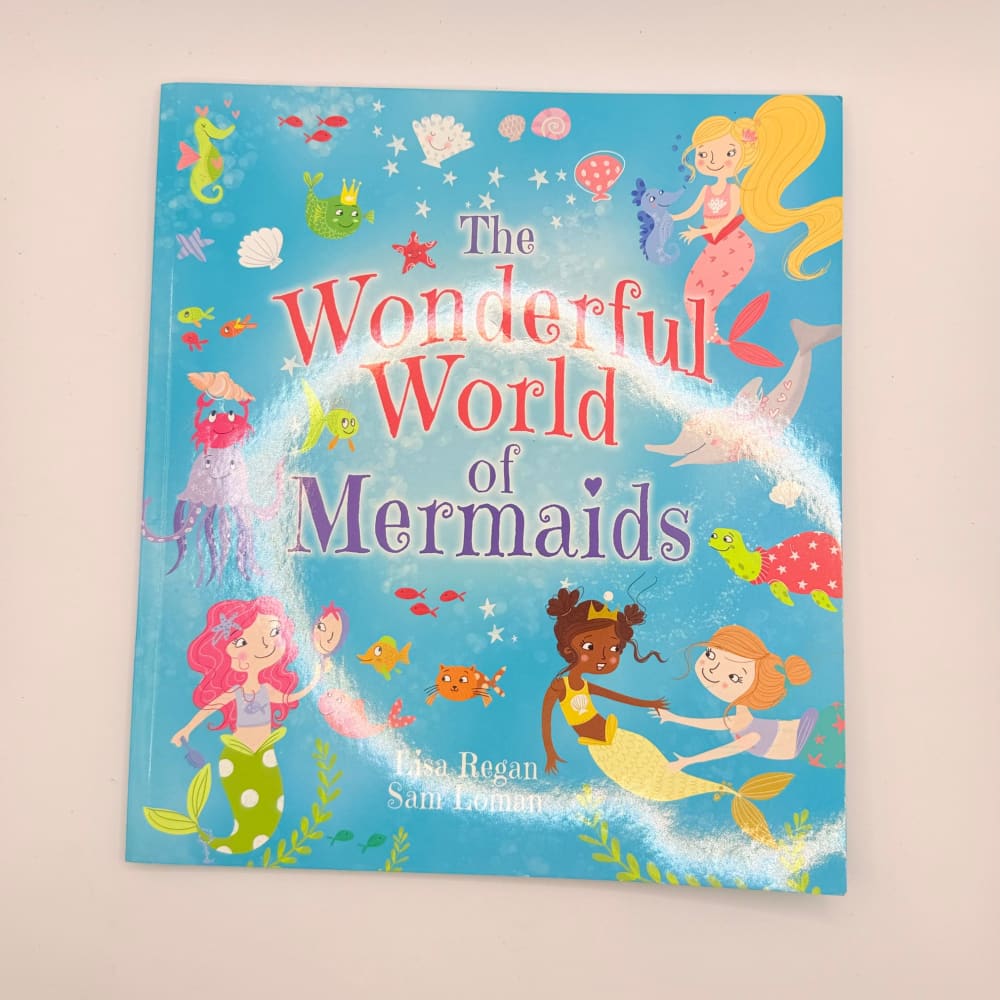 The wonderful world of mermaids by lisa regan & sam loman - children’s activity book - print books printed media