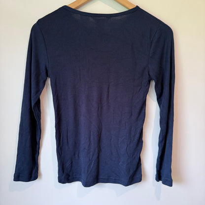 thermo V-Neck School Thermal - Navy - Size 12 YR