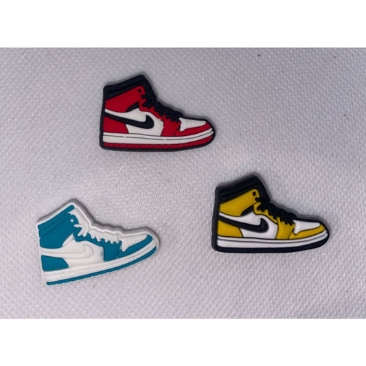 3x sneaker shoe charms for clogs - shoe accessories clogs - shoe accessories - shoe charms fashion accessories