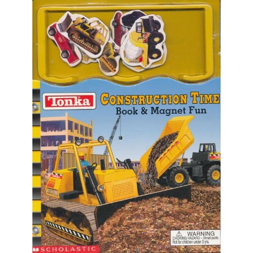 Tonka construction time: book & magnet fun - science & exploration sets educational - toys toys
